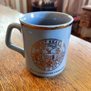 Vintage Idaho State Employee Campaign Gov. Cecil Andrus Coffee Cup Mug*